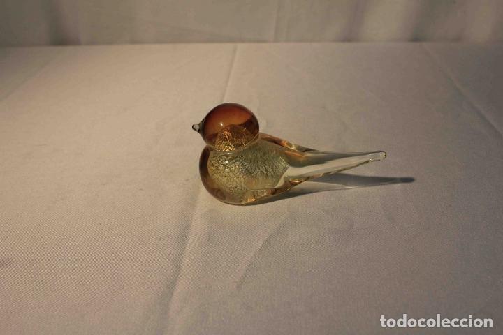 Antig&uuml;edades: PAJARO CRISTAL AMBAR - Foto 1