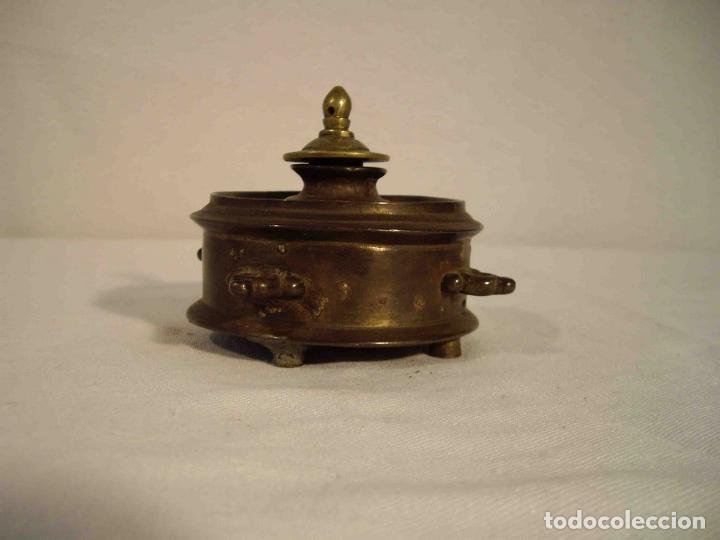 Antig&uuml;edades: TINTERO METAL MODELO E - Foto 2