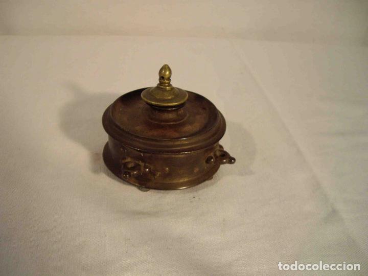 Antig&uuml;edades: TINTERO METAL MODELO E - Foto 1