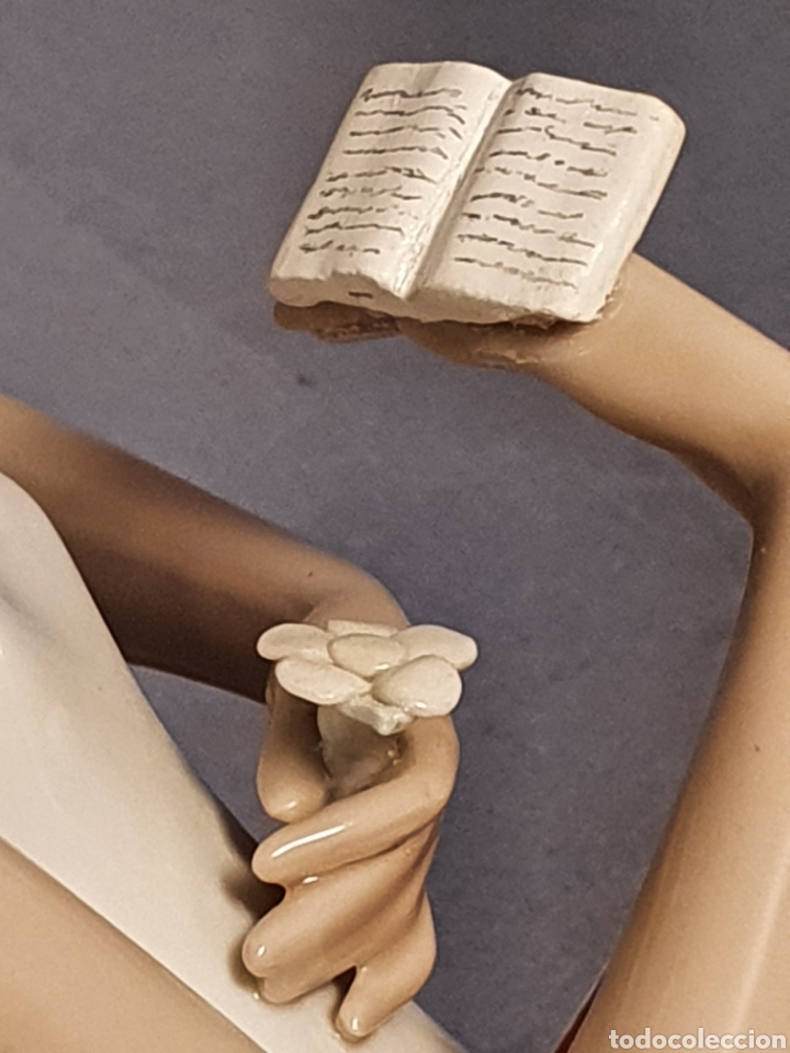 Antig&uuml;edades: LLADRO - Joven con Margarita y LIBRO - Foto 7