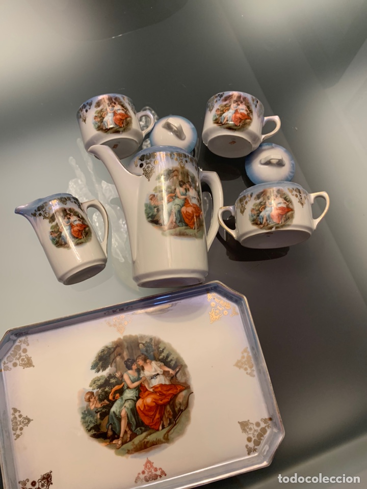 Antig&uuml;edades: Juego de caf&eacute; reflejos - Foto 3