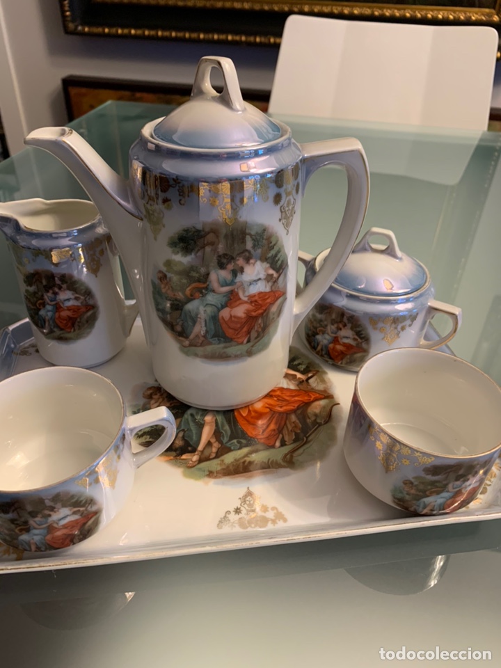 Antig&uuml;edades: Juego de caf&eacute; reflejos - Foto 1