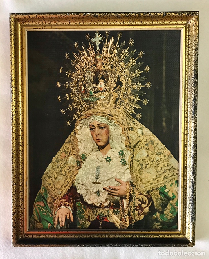 Oggetti Antichi: SEMANA SANTA SEVILLA. ANTIGUO CUADRO VIRGEN ESPERANZA MACARENA
