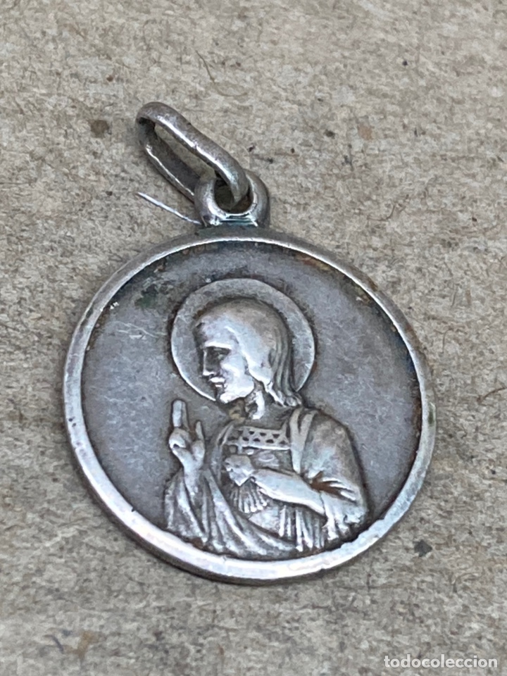 Antig&uuml;edades: Medalla de plata religiosa - Foto 1