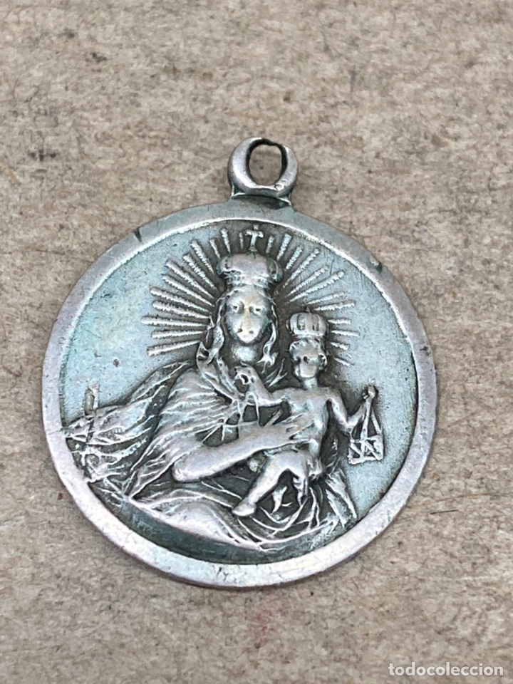 Antig&uuml;edades: Medalla de plata religiosa - Foto 1