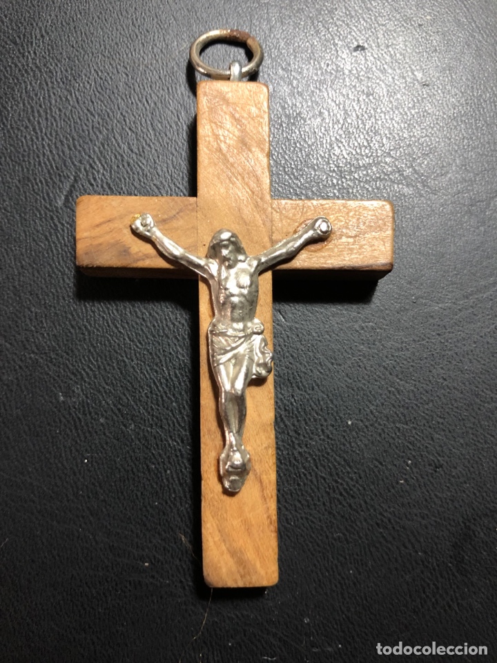 Antig&uuml;edades: COLGANTE CRUZ DE MADERA - Foto 1