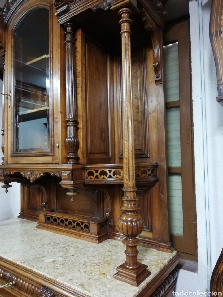 Antig&uuml;edades: Aparador nogal restaurado - Foto 8