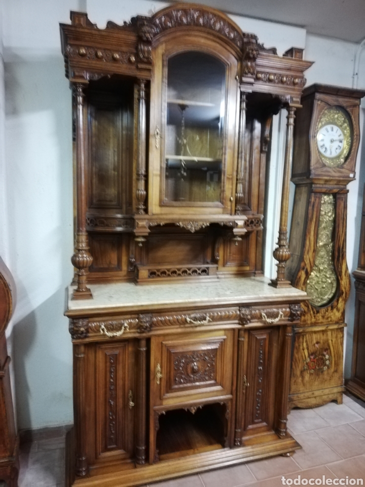 Antig&uuml;edades: Aparador nogal restaurado - Foto 1