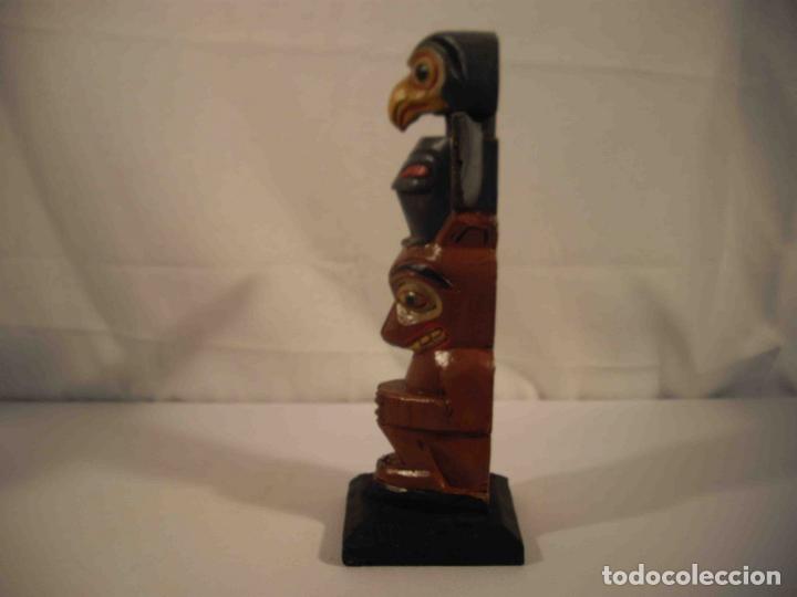 Antig&uuml;edades: TOTEM MADERA AGUILA 32 - Foto 4
