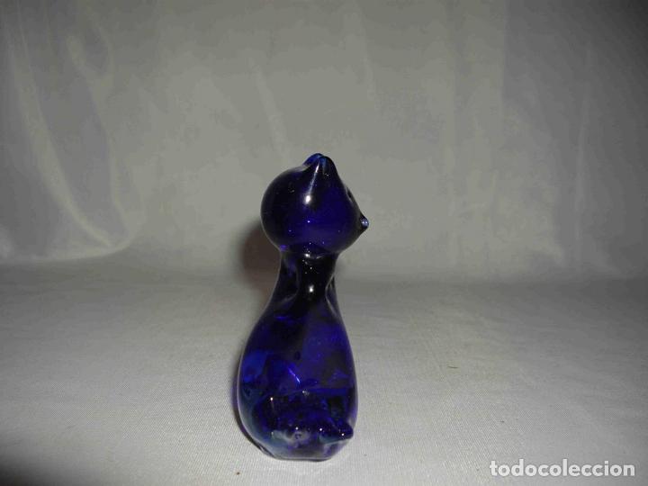 Antig&uuml;edades: GATO CRISTAL AZUL - Foto 2