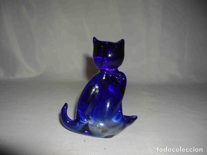 Antig&uuml;edades: GATO CRISTAL AZUL - Foto 3