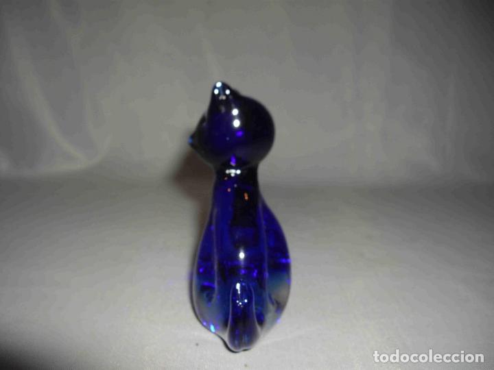 Antig&uuml;edades: GATO CRISTAL AZUL - Foto 4