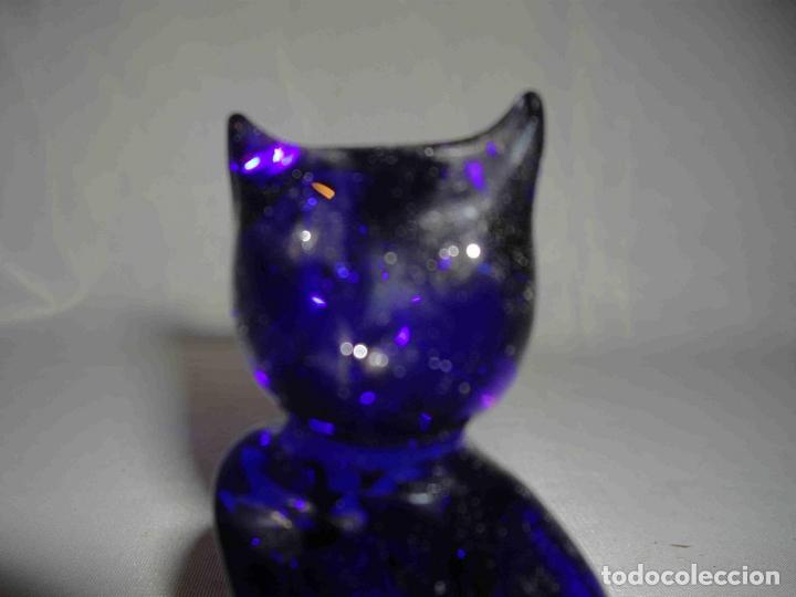 Antig&uuml;edades: GATO CRISTAL AZUL - Foto 5