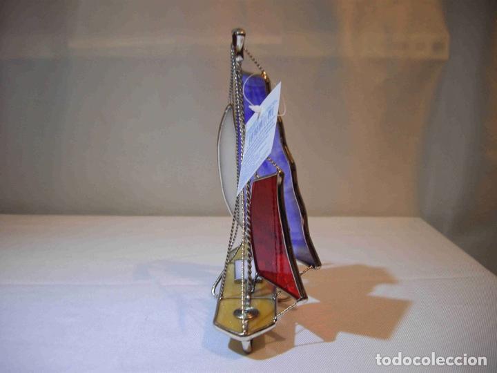 Antig&uuml;edades: VELERO VIDRIO Y METAL A - Foto 2