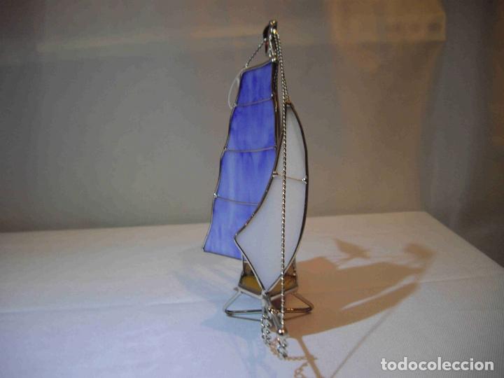 Antig&uuml;edades: VELERO VIDRIO Y METAL A - Foto 3