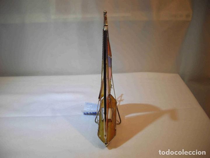 Antig&uuml;edades: VELERO VIDRIO METAL D - Foto 2
