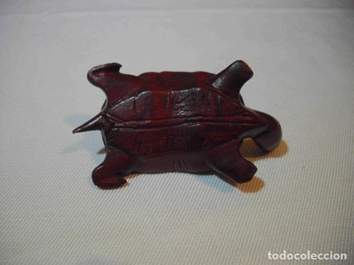 Antig&uuml;edades: FIGURA TALLA MADERA TORTUGA - Foto 6