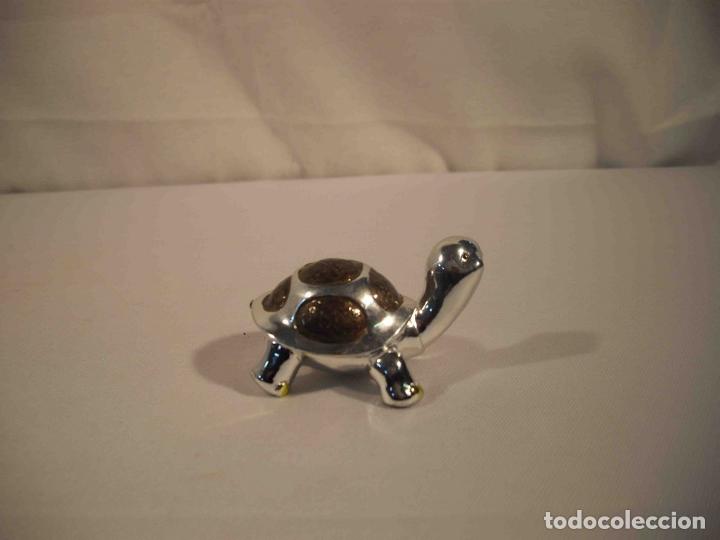 Antig&uuml;edades: TORTUGA METALICA MARRON - Foto 5