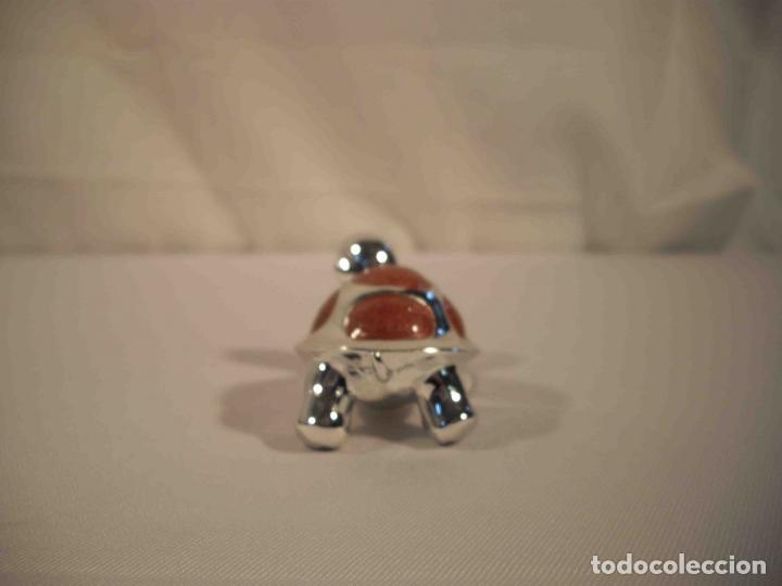 Antig&uuml;edades: TORTUGA METALICA ROSA - Foto 6