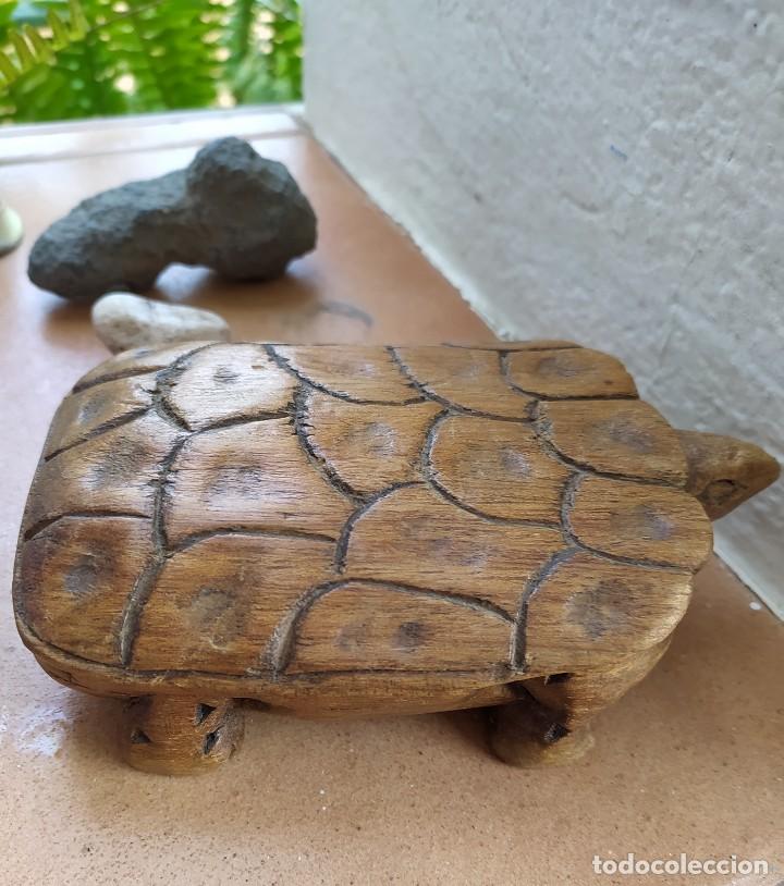 Antig&uuml;edades: TORTUGA DE MADERA DE NAIROBI - Foto 3