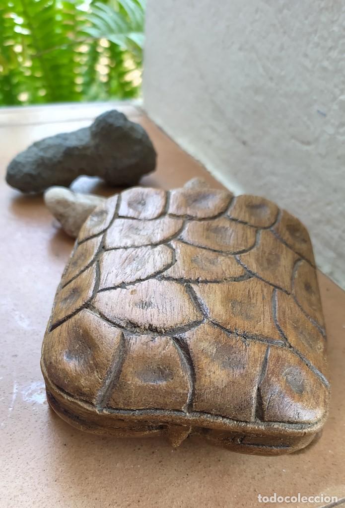 Antig&uuml;edades: TORTUGA DE MADERA DE NAIROBI - Foto 4