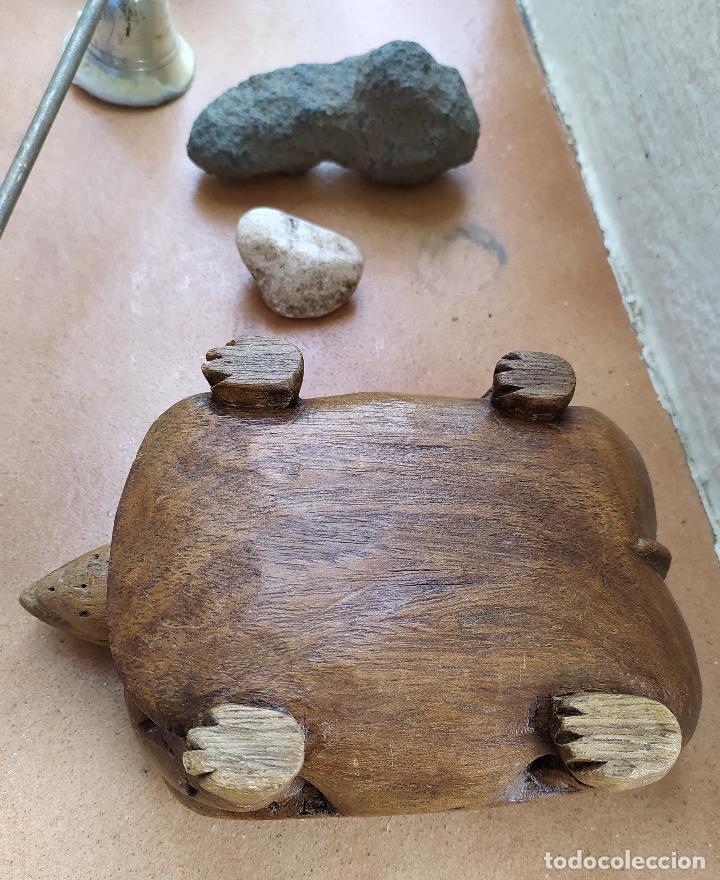 Antig&uuml;edades: TORTUGA DE MADERA DE NAIROBI - Foto 5