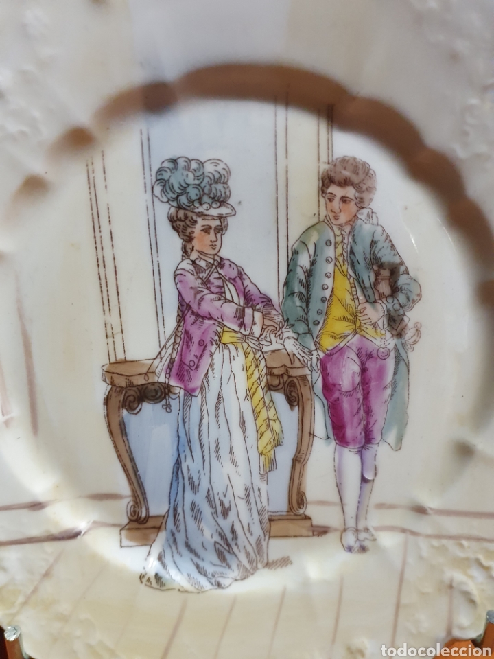 Antig&uuml;edades: Plato Porcelana Francesa - Foto 2
