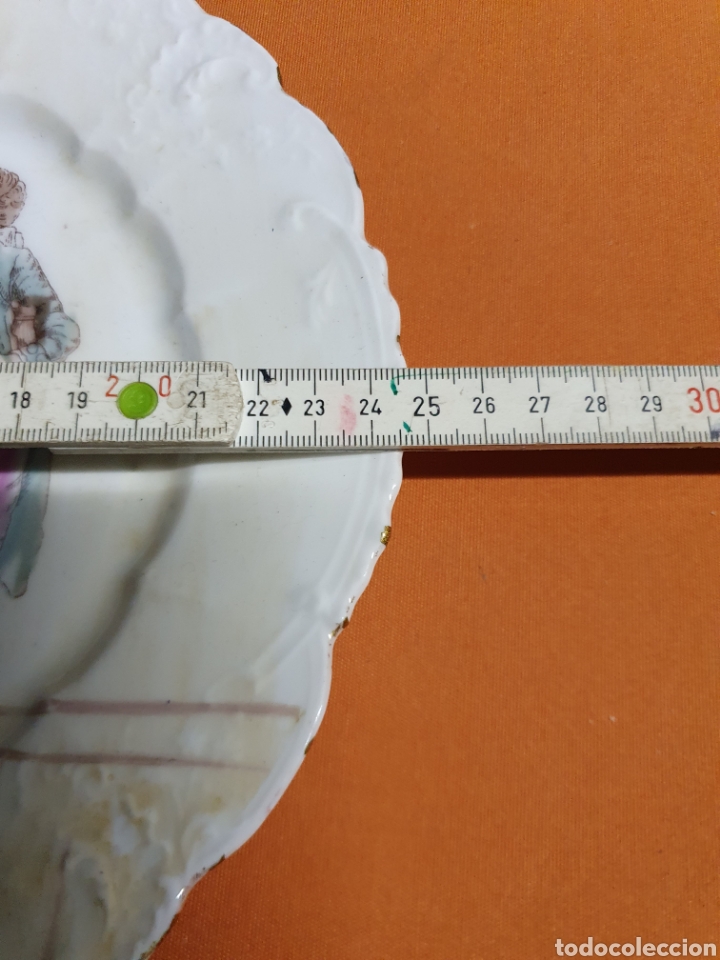 Antig&uuml;edades: Plato Porcelana Francesa - Foto 4