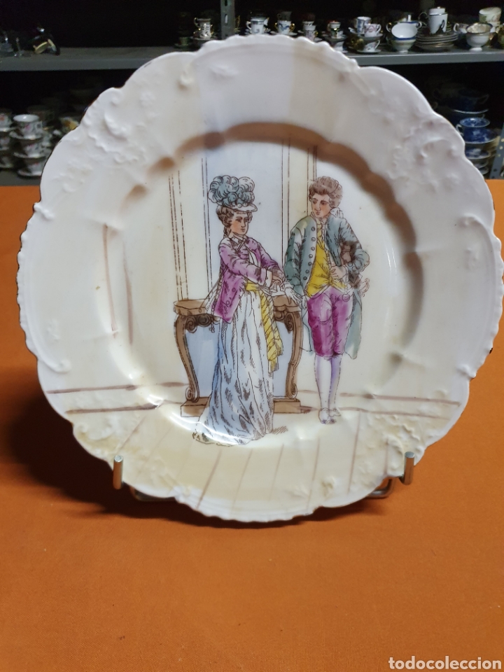 Antig&uuml;edades: Plato Porcelana Francesa - Foto 1