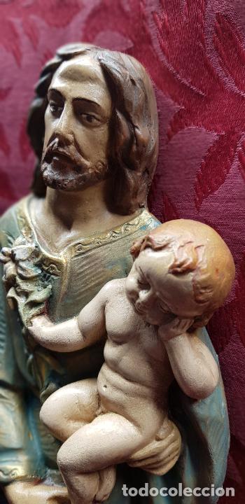 Antig&uuml;edades: SAN JOS&Eacute; CON NI&Ntilde;O EN BRAZOS - Foto 3