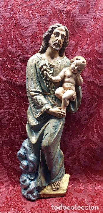 Antig&uuml;edades: SAN JOS&Eacute; CON NI&Ntilde;O EN BRAZOS - Foto 1