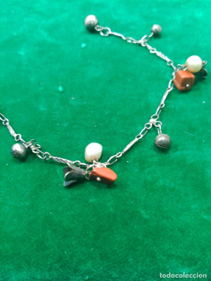 Antig&uuml;edades: Tobillera plata + - Foto 2