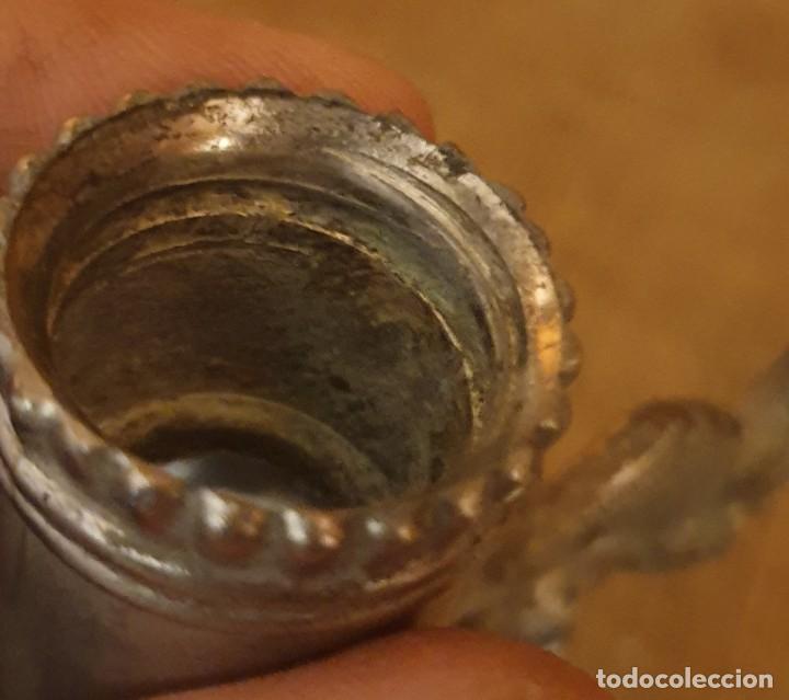 Antig&uuml;edades: complemento de plata para jarr&oacute;n de vidrio - Foto 3