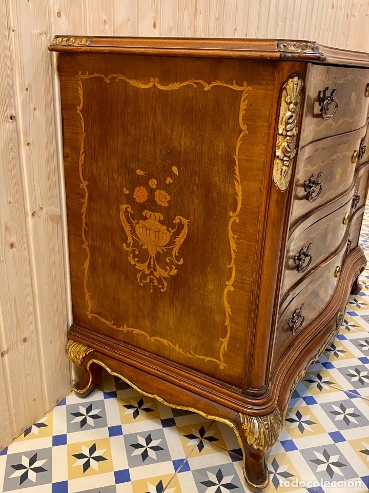Antig&uuml;edades: C&oacute;moda estilo rococ&oacute; Luis XV - Foto 4
