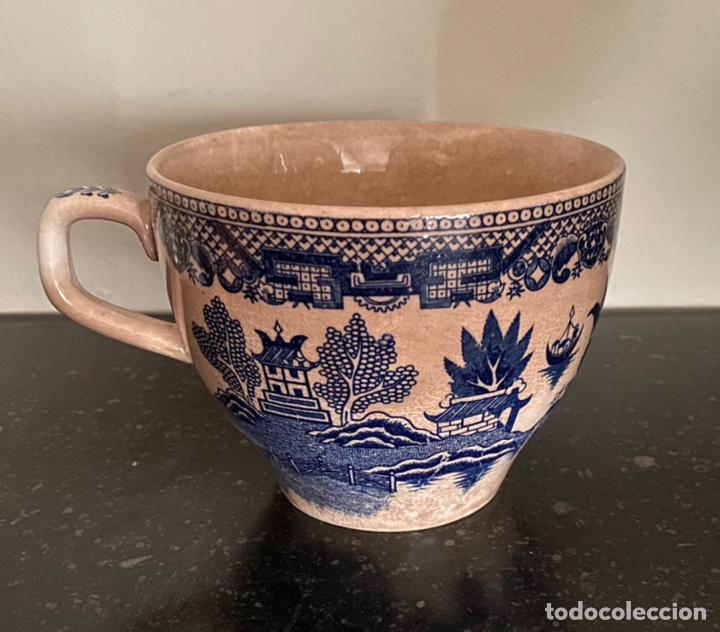 Antig&uuml;edades: Gran taz&oacute;n ingl&eacute;s con plato - Foto 2
