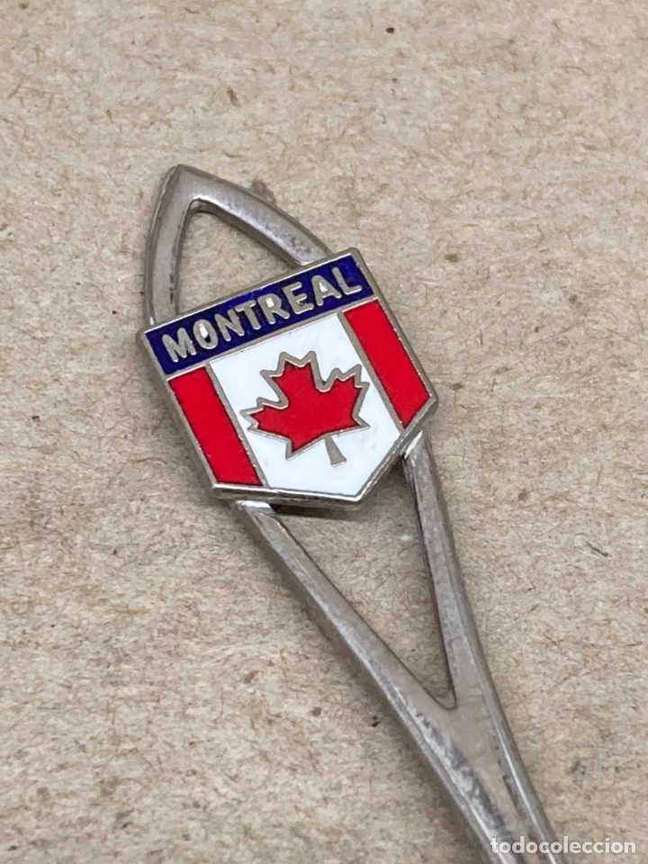 Antig&uuml;edades: Cuchara de metal Montreal - Foto 2
