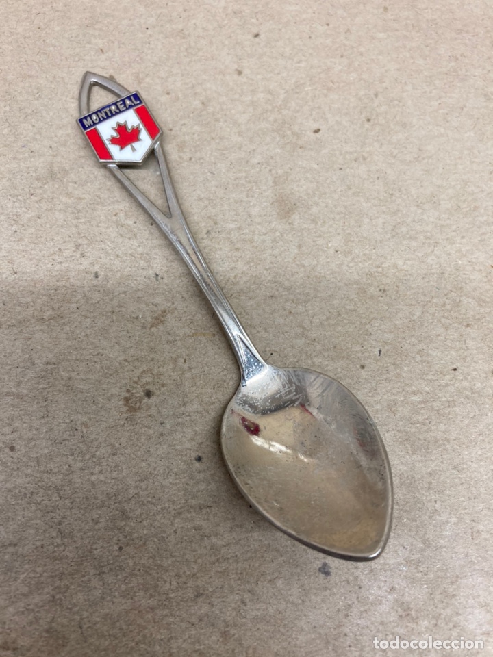 Antig&uuml;edades: Cuchara de metal Montreal - Foto 1