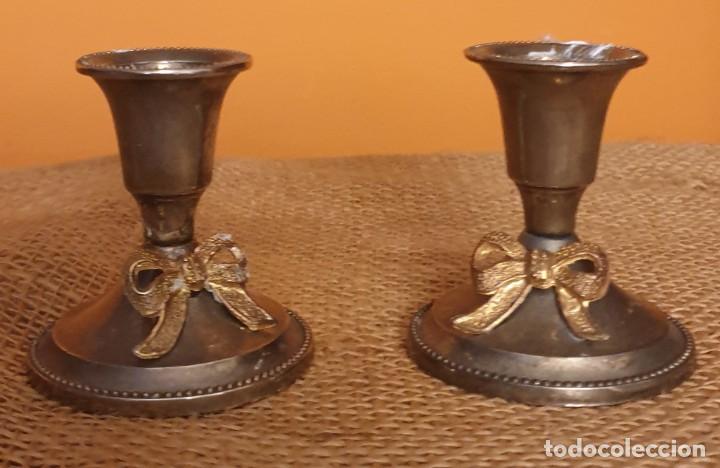 Antig&uuml;edades: Juego de 2 candelabros - Foto 2