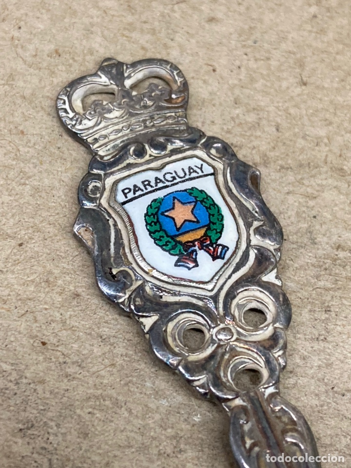 Antig&uuml;edades: Cuchara de metal Paraguay - Foto 2