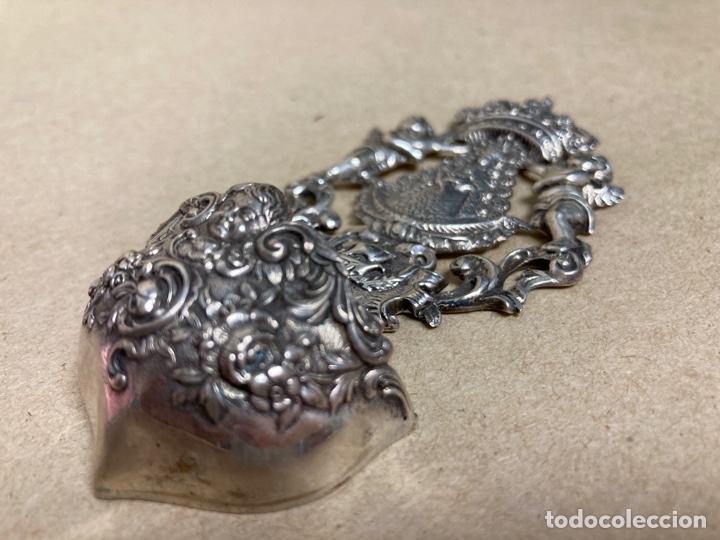 Antig&uuml;edades: Benditera de plata de primera ley de La Virgen del Roc&iacute;o - Foto 7