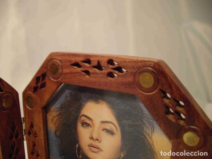 Antig&uuml;edades: MARCO DOBLE MADERA INDIA GR - Foto 2
