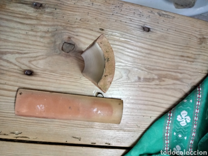 Antig&uuml;edades: Cenefa de ceramica vidriada concava - Foto 4