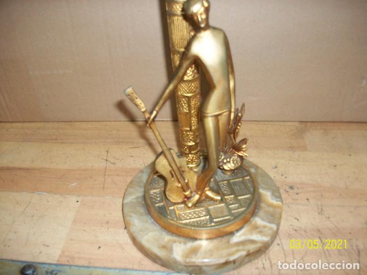 Antig&uuml;edades: ANTIGUA LAMPARA DE BRONCE DE 4 LUCES - Foto 2