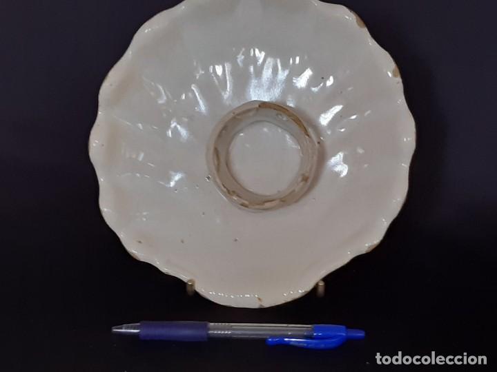 Antigüedades: Mancerina cerámica. Alcora. Siglo XVIII. - Foto 2 - 246054475