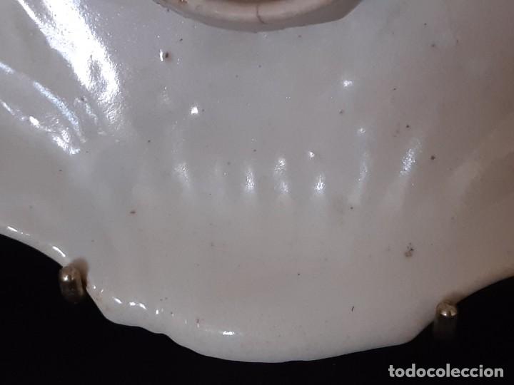 Antigüedades: Mancerina cerámica. Alcora. Siglo XVIII. - Foto 17 - 246054475