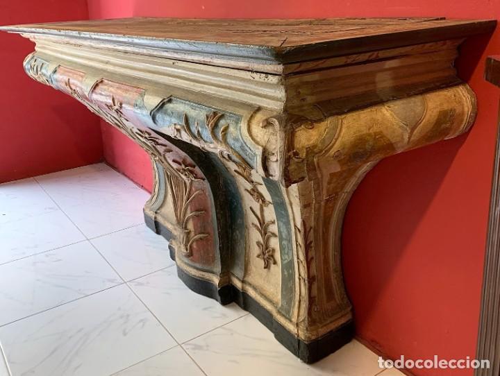 Antig&uuml;edades: Consola de madera siglo XVIII - Foto 3