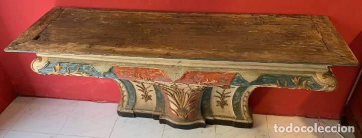 Antig&uuml;edades: Consola de madera siglo XVIII - Foto 2