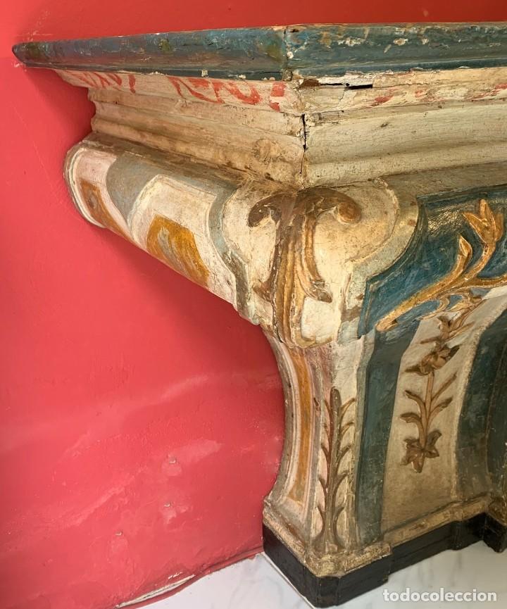 Antig&uuml;edades: Consola de madera siglo XVIII - Foto 4