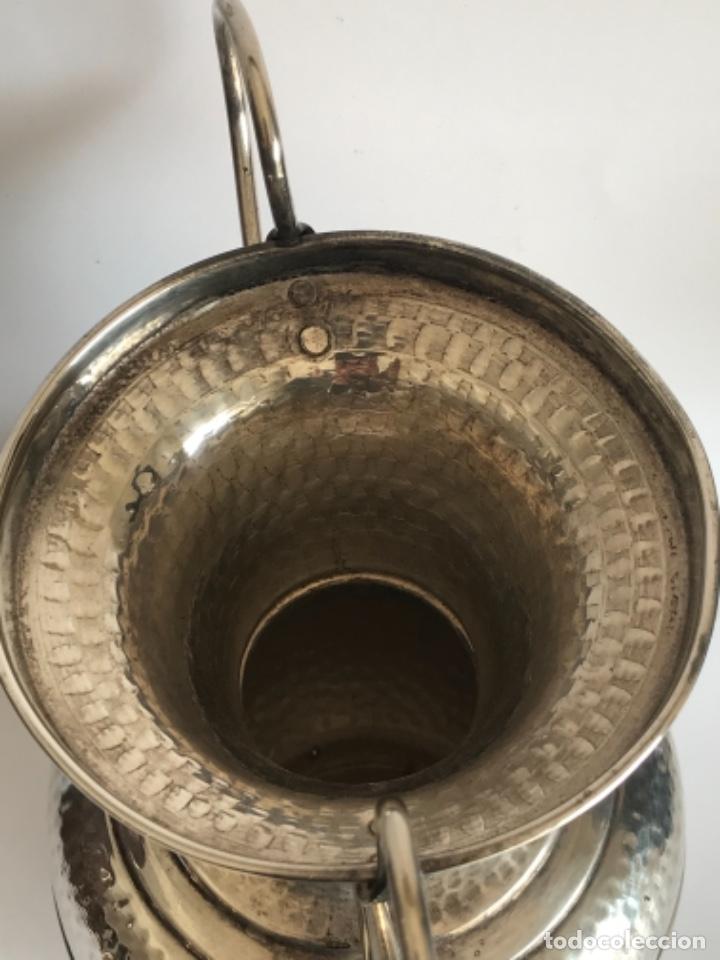 Antig&uuml;edades: JARRON O CENTRO DE BA&Ntilde;ADO EN PLATA. - Foto 6