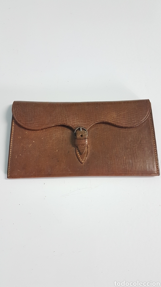 Antig&uuml;edades: CARTERA DE PIEL ANTIGUA - Foto 1